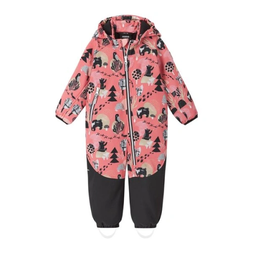 REIMA dívčí softshellový overal Mjosa Pink coral