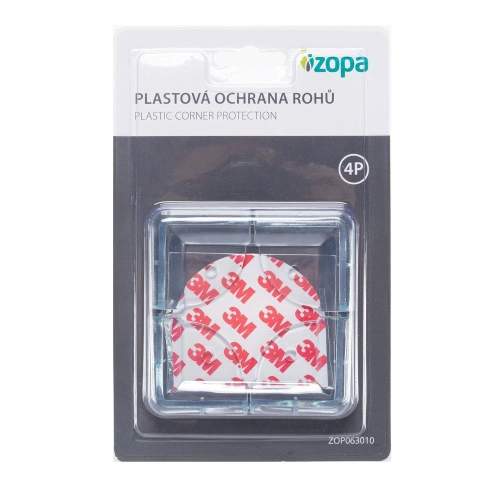 ZOPA Plastová ochrana rohů 4ks, transparent