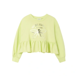 MAYORAL dívčí mikina kanýr limetka