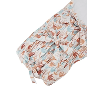 EKO zavinovačka na zavazování s kokosovou vložkou beige flowers (2)