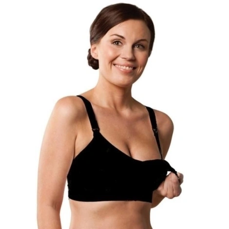 CARRIWELL Podprsenka ke kojení s klipem černá