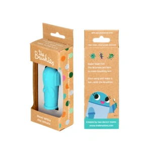 THE BRUSHIES Kartáček Brushies na první zoubky - Velryba Willa THE BRUSHIES Kartáček Brushies na první zoubky - Velryba Willa