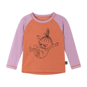 REIMA dětské triko s dlouhým rukávem Moomin Tindra Cantaloupe orange vel. 104 cm