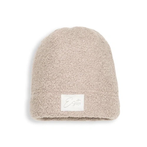 ESITO zimní čepice Teddy fleece double Nature smetanová