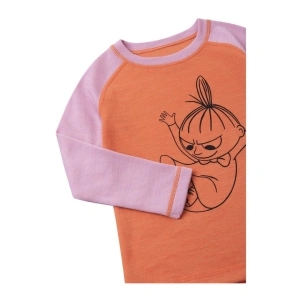 REIMA dětské triko s dlouhým rukávem Moomin Tindra Cantaloupe orange (2)