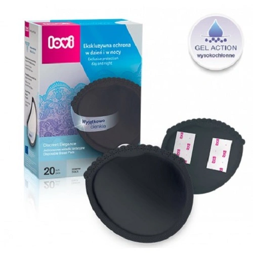 LOVI Vložky do podprsenky Discreet Elegance černá 20 ks