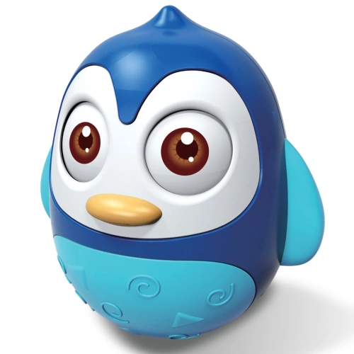 BABY MIX kývací hračka tučňák modrá