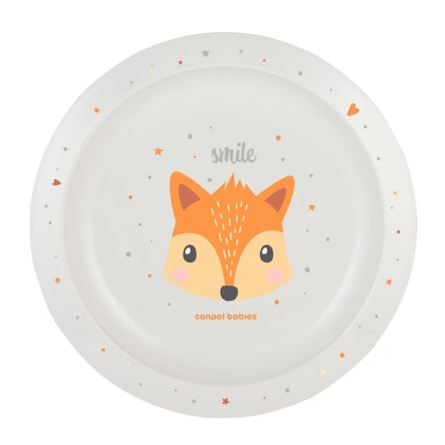 CANPOL BABIES talíř plastový Cute Animals liška