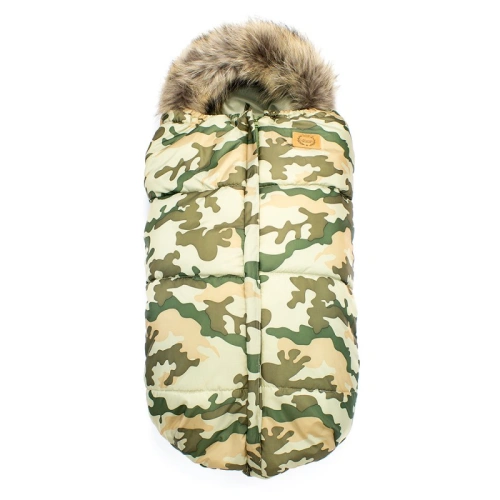 LATTANTE zimní fusak s pravou kožešinou - Camo