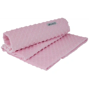 ESITO Dětská deka dvojitá MINKY jednobarevná, Barva růžová, Velikost 73 x 98 cm