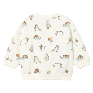 MAYORAL dětská mikina DR s potiskem bílá (1)