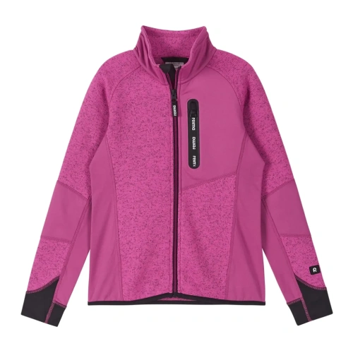 REIMA dětský svetr fleecový Laskien fucshia tmavě růžová