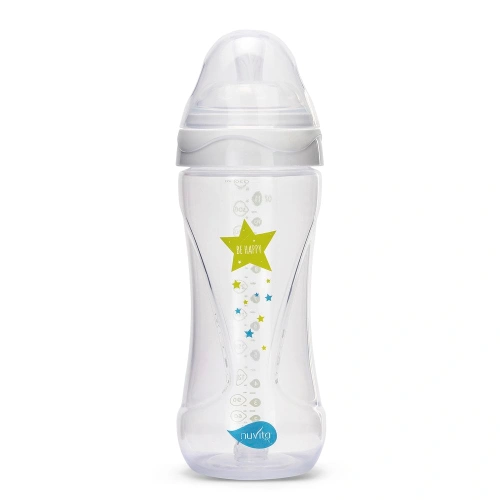 NUVITA Lahvička Mimic 330ml, Transparent white