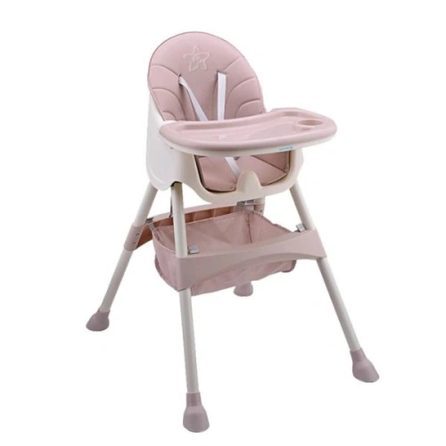 BEBE STARS Jídelní židlička COZY 2v1 Pink
