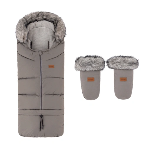 PETITE&MARS set zimní fusak Arctic 4v1 + rukavice na kočárek Fjora