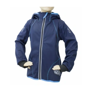 FANTOM dětská letní softshellová bunda s membránou tm. modrá vel. 98 cm