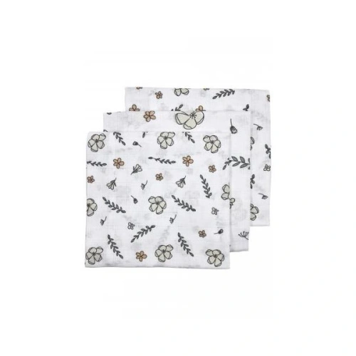 MEYCO Pleny 3-balení Floral GOTS 70 x 70 cm