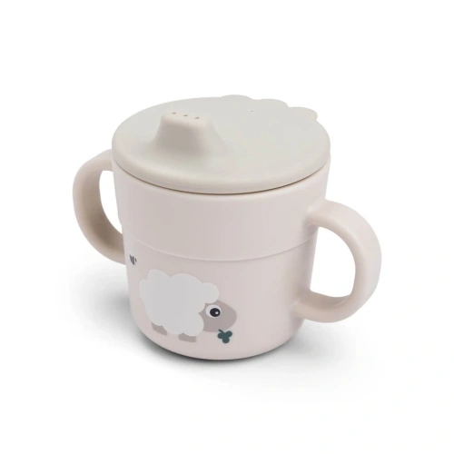 DONE BY DEER Foodie hrneček s pítkem Tiny farm písková