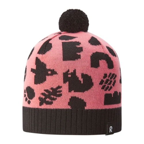 REIMA dívčí zimní čepice Kuviot Pink coral