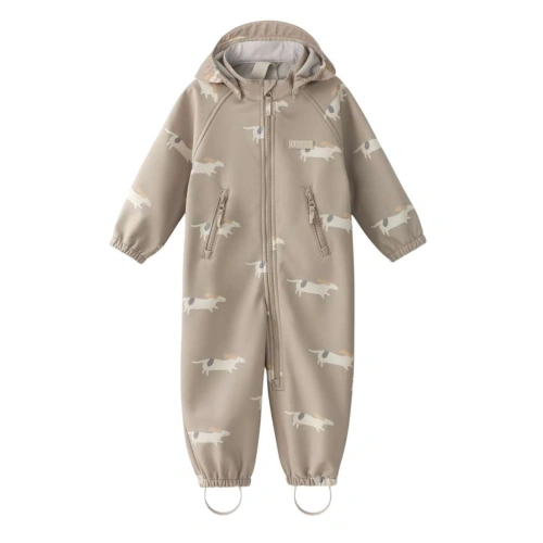 LEOKID softshellová kombinéza Lilo Beige Woof