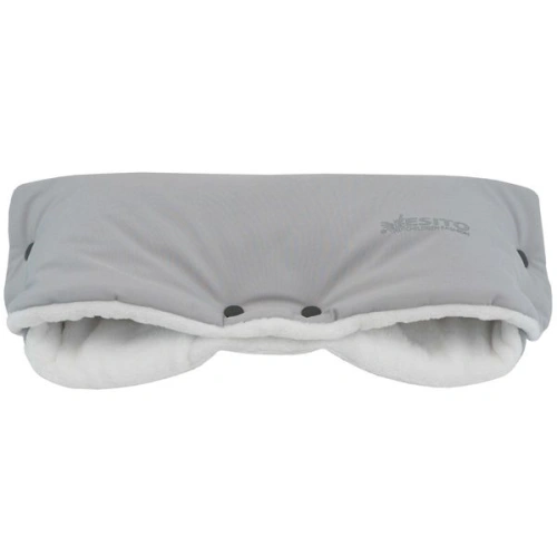 ESITO Rukávník na kočárek Magna softshell RFX - šedá / stříbrná / 45 x 53 cm