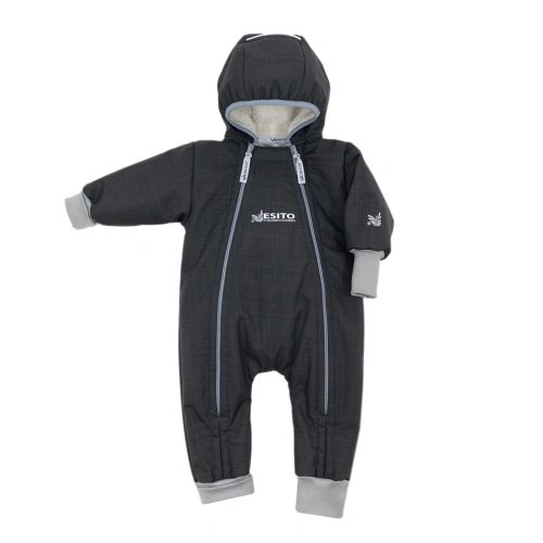 ESITO rostoucí zimní softshellová kombinéza Lamb Grey šedá