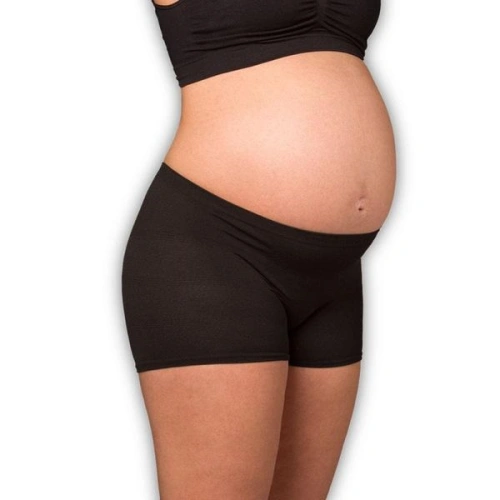 CARRIWELL Kalhotky do porodnice Deluxe těhotenské i po porodu 2ks černá