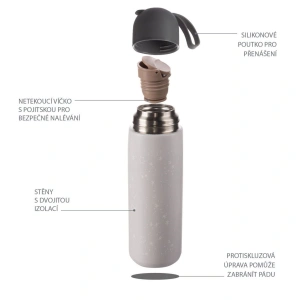 ZOPA termoska na tekutiny se silikonovým držákem 400 ml (4)