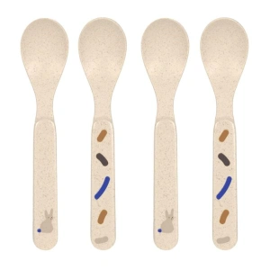LÄSSIG lžičky Spoon Set PP/Cellulose Little Mateys royal blue