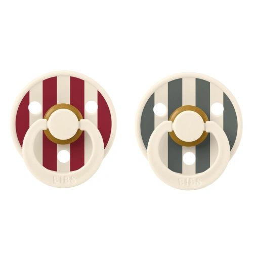 BIBS STUDIO Colour Block dudlík z přírodního kaučuku 2ks vel. 1 (0-6m)