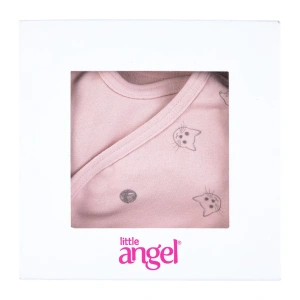 LITTLE ANGEL sada body smyk zavinovací DR Outlast® světle starorůžová vel. 56 cm