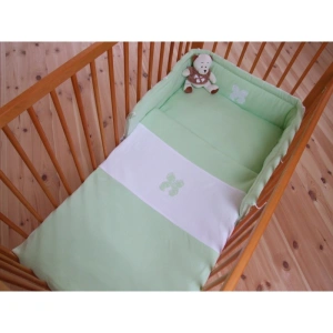ESITO Dětské povlečení jednobarevné Jersey zelená 100x135 cm