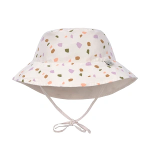 LÄSSIG klobouček Sun Protection Bucket Hat pebbles multic./milky 7-18 m