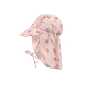 LÄSSIG kloboučekSun Protection Flap ice cream pale pink 1-3 roky