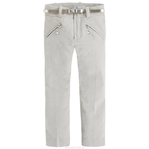 MAYORAL dětské kalhoty s páskem - béžové - 98 cm