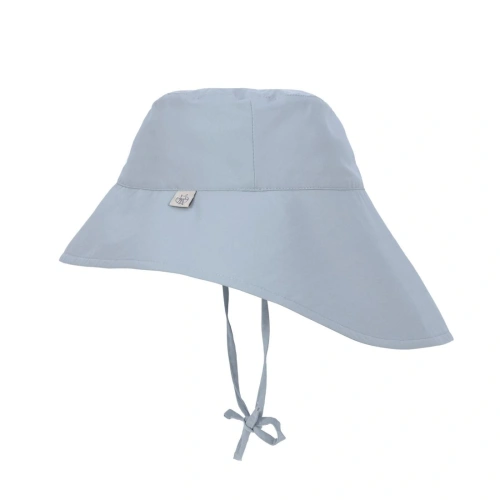 LÄSSIG klobouček Sun Protection Long Neck Hat light blue 7-18 m