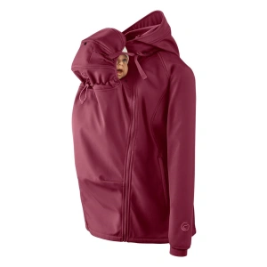 MAMALILA softshellová nosící bunda Allrounder fit burgundy (3)