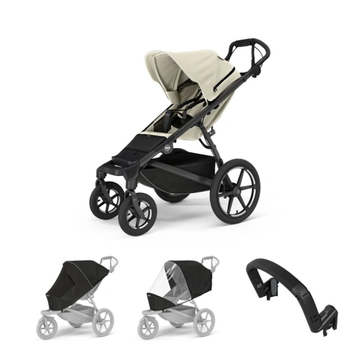 THULE Urban Glide 4-wheel Soft beige + pláštěnka + moskytiéra + madlo