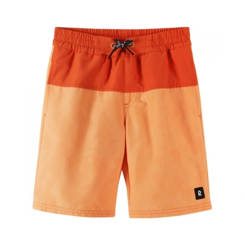 REIMA dětské koupací kraťasy Papaija akva Red Orange