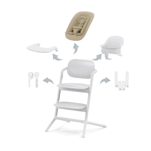 CYBEX jídelní židlička set 4v1 Lemo All white/White