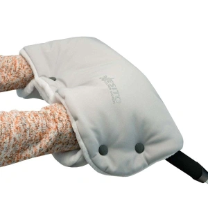 ESITO Rukávník na kočárek Magna softshell RFX - šedá / stříbrná / 45 x 53 cm (1)