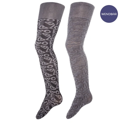 EWERS dětské punčocháče tights vzor love černá