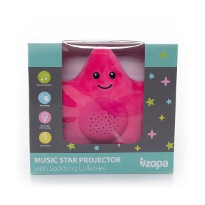 ZOPA Plyšová hračka Hvězdička s projektorem - Pink (2)