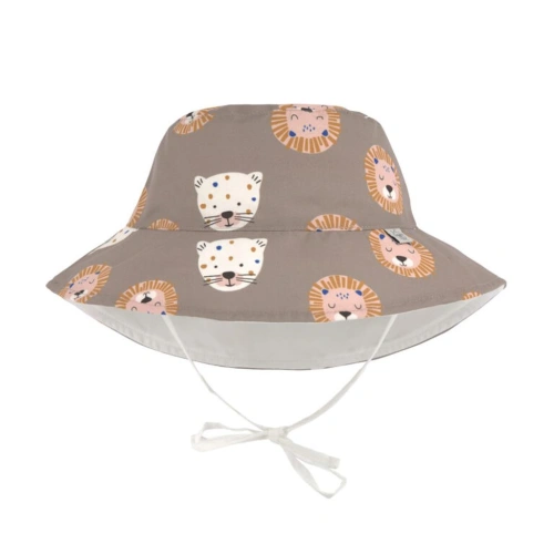 LÄSSIG klobouček Sun Protection Bucket Hat wild cats choco
