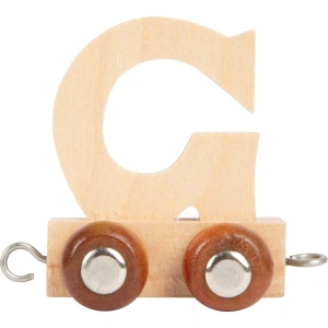 SMALL FOOT Dřevěný vláček vláčkodráhy abeceda písmeno G
