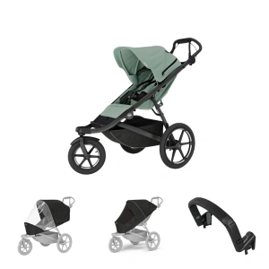 THULE Urban Glide 3 Mist Green magnetická spona + pláštěnka + moskytiéra + madlo THULE Urban Glide 3 Mist Green magnetická spona + pláštěnka + moskytiéra + madlo