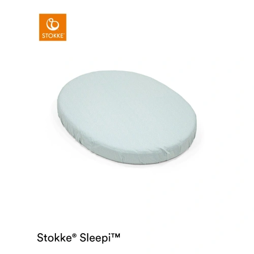 STOKKE Sleepi Mini Fitted Sheet Dots Sage