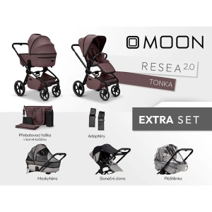 MOON kombinovaný kočárek Resea 2.0 Extra set