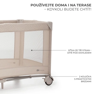 KINDERKRAFT postýlka cestovní Joy 2 s doplňky (4)