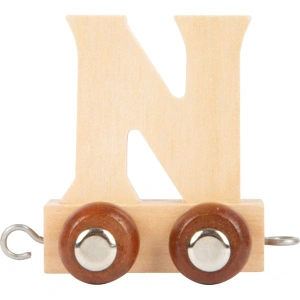 SMALL FOOT Dřevěný vláček vláčkodráhy abeceda písmeno N